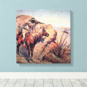 Frederic Remington Western Art "Apache Ambush" Leinwanddruck (Insitu (Holzboden))