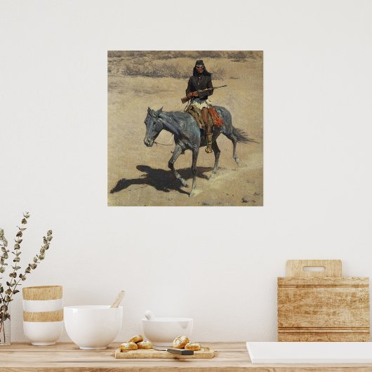 Frederic Remington Western Art "Apache Scout" Poster (Küche)