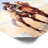 Frederic Remington Western Art "Black Cavalryman" Fotodruck (Ecke)