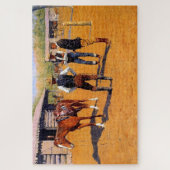 Frederic Remington Western Art "Buying Ponies" Puzzle (Vertikal)