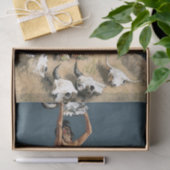 Frederic Remington Western Art "Conjuring Buff Seidenpapier (Geschenk)