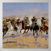 Frederic Remington Western Art "Dash for Timbe Poster (Vorne)