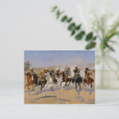 Frederic Remington Western Art "Dash for Timbe Postkarte (Stehend Vorderseite)