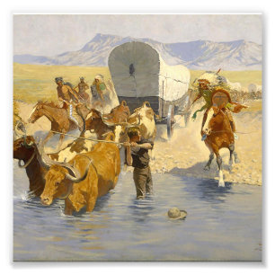 Frederic Remington Western Art „Die Auswanderer“ Fotodruck