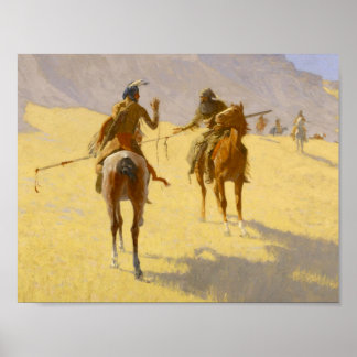 Frederic Remington Western Art „Die Unterredung“ Poster