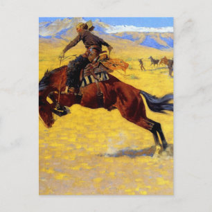 Frederic Remington Western Art „Ein kalter Morgen“ Postkarte