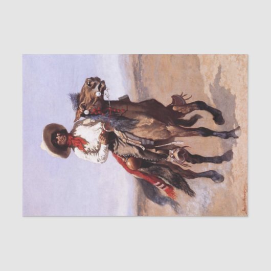 Frederic Remington Western Art "Ein Regiment Seidenpapier (Vorderseite)