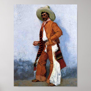 Frederic Remington Western Art „Ein Vaquero“ Poster