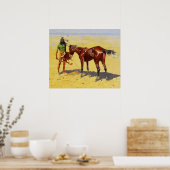 Frederic Remington Western Art "Hunted Down" Poster (Küche)