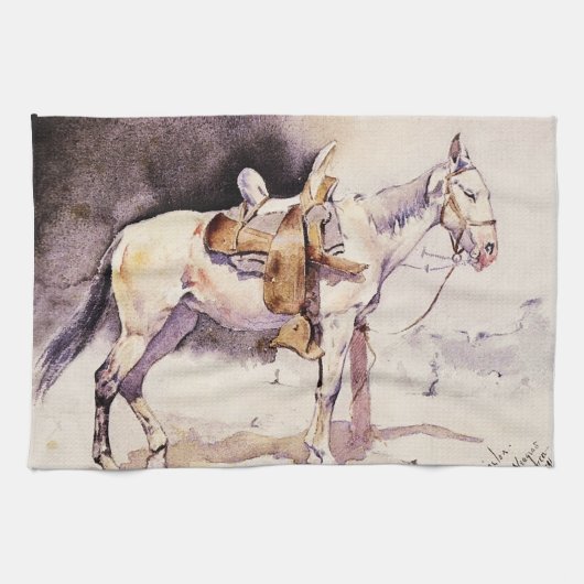 Frederic Remington Western Art Mexican Pony Geschirrtuch (Horizontal)