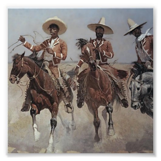 Frederic Remington Western Art "Mexican Riders" Fotodruck (Vorne)
