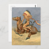 Frederic Remington Western Art "Pony War Dance" Postkarte (Vorne/Hinten)