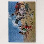 Frederic Remington Western Art "Rauchsignale" Puzzle (Vertikal)