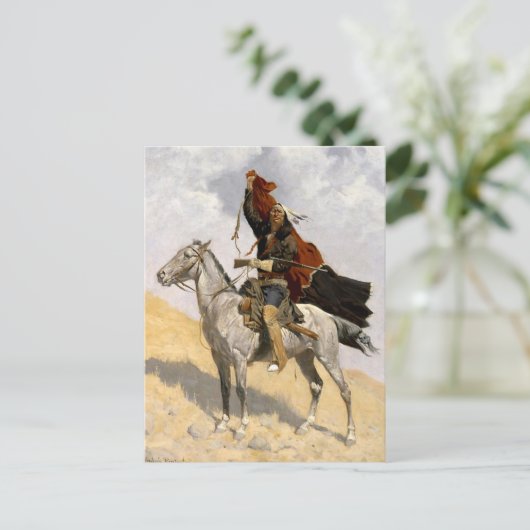 Frederic Remington Western Art "The Blanket Signal Postkarte (Stehend Vorderseite)