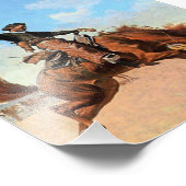 Frederic Remington Western Art "The Buck Jumper" Fotodruck (Ecke)