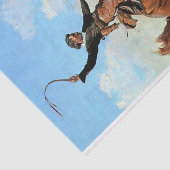 Frederic Remington Western Art "The Buck Jumper" Seidenpapier (Ausschnitt)