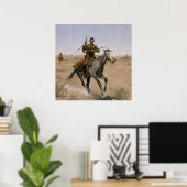 Frederic Remington Western Art "The Flight" Poster (Heimbüro)