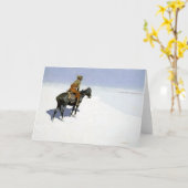 Frederic Remington Western Art “The Scout” Karte (Gelbe Blume)