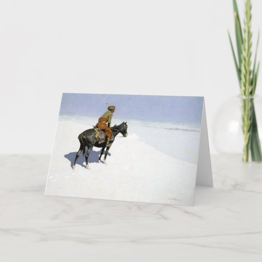 Frederic Remington Western Art “The Scout” Karte (Vorderseite)