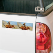 Frederic Remingtons Cowboy (1902) Autoaufkleber (Auf Lkw)