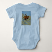 Frederic Remingtons Cowboy (1902) Baby Strampler (Rückseite)