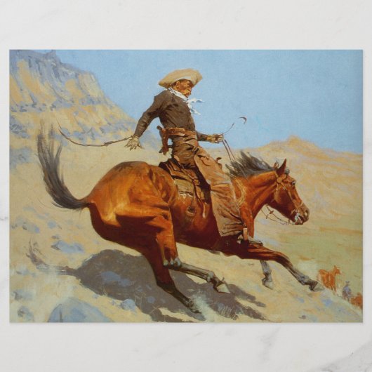 Frederic Remingtons Cowboy (1902) Flyer (Vorne)