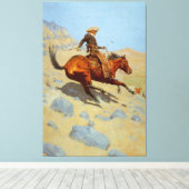 Frederic Remingtons Cowboy (1902) Leinwanddruck (Insitu (Holzboden))