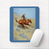 Frederic Remingtons Cowboy (1902) Mousepad (Mit Mouse)