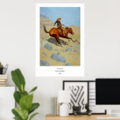 Frederic Remingtons Cowboy (1902) Poster (Heimbüro)