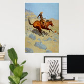 Frederic Remingtons Cowboy (1902) Poster (Heimbüro)