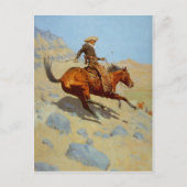 Frederic Remingtons Cowboy (1902) Postkarte (Vorderseite)