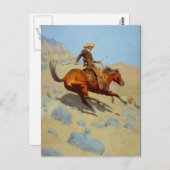 Frederic Remingtons Cowboy (1902) Postkarte (Vorne/Hinten)