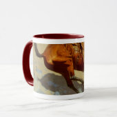 Frederic Remingtons Cowboy (1902) Tasse (Vorderseite Links)