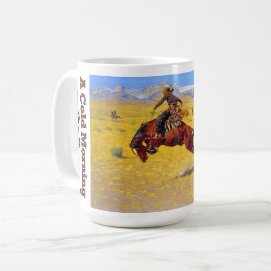 Frederic Remington's Cowboys 15oz Coffee Tasse (Vorderseite Links)