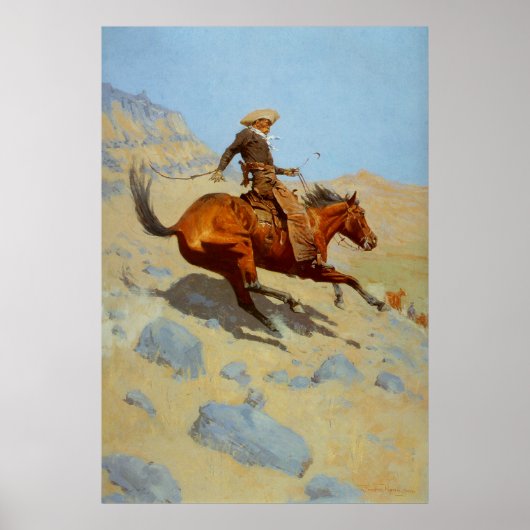 Frederic Remingtons Der Cowboy (1902) Poster (Vorne)