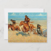 Frederic Remington's The Buffalo Runners (1909) Einladung (Vorderseite)
