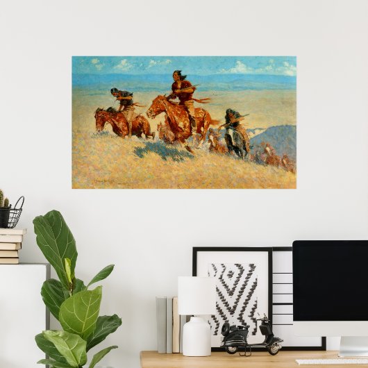 Frederic Remington's The Buffalo Runners (1909) Poster (Heimbüro)