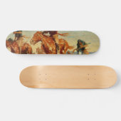 Frederic Remington's The Buffalo Runners (1909) Skateboard (Horizontal)