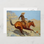 Frederic Remington's The Cowboy (1902) Postkarte (Vorne/Hinten)