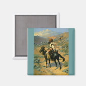 Frederic Remington's The Indian Trapper (1889) Magnet (Vorderseite/Rückseite)