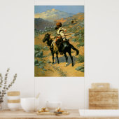 Frederic Remington's The Indian Trapper (1889) Poster (Küche)