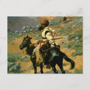 Frederic Remington's The Indian Trapper (1889) Postkarte