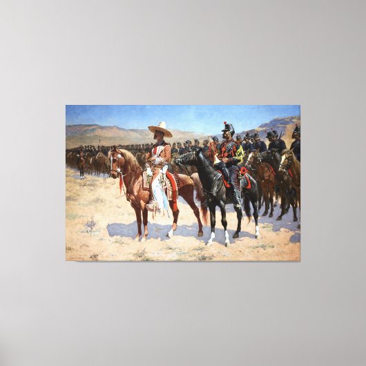 Frederic Remington's The Mexican Major (1889) Leinwanddruck (Vorderseite)