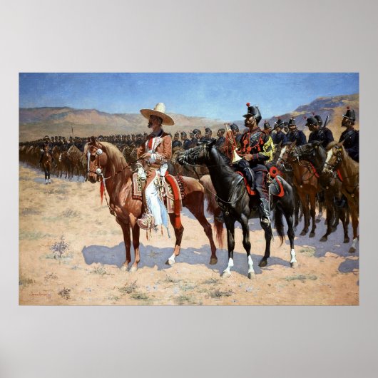 Frederic Remington's The Mexican Major (1889) Poster (Vorne)