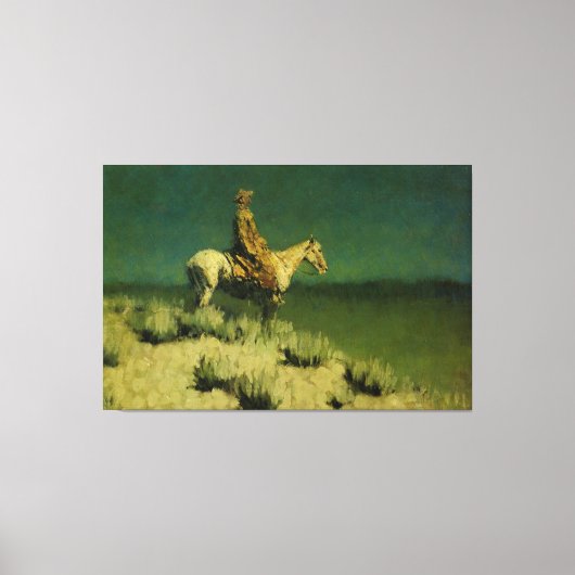 Frederic Remington's The Night Herder (ca. 1908) Leinwanddruck (Vorderseite)