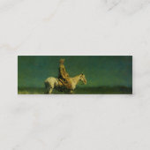Frederic Remington's The Night Herder (ca. 1908) Mini Visitenkarte (Rückseite)