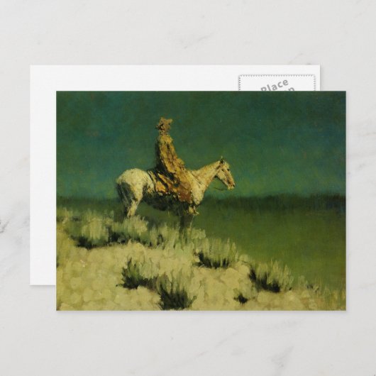 Frederic Remington's The Night Herder (ca. 1908) Postkarte (Vorne/Hinten)