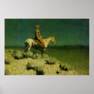Frederic Remingtons The Night Herder (circa 1908) Poster
