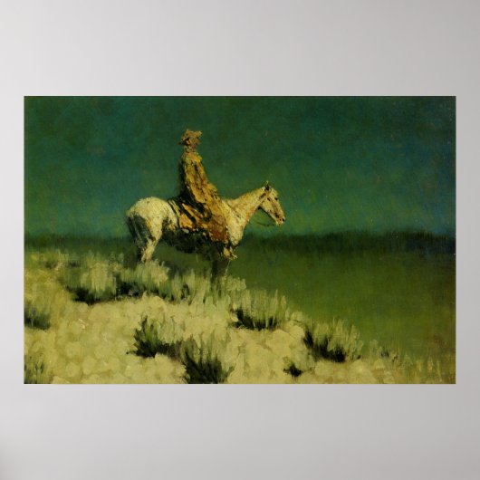 Frederic Remingtons The Night Herder (circa 1908) Poster (Vorne)