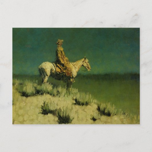 Frederic Remingtons The Night Herder (circa 1908) Postkarte (Vorderseite)